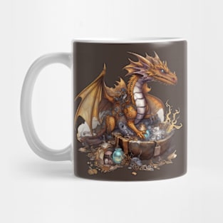 Steampunk Dragon: A Comical Treasure Hoarder Mug